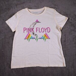 Pink Floyd Retro Graphic Band Shirt Size Medium Rainbow Moon